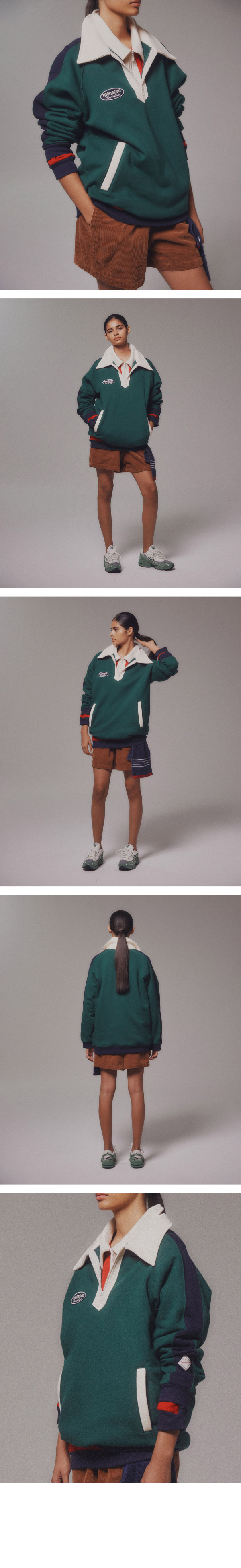 모델 호리존컷 착용 이미지