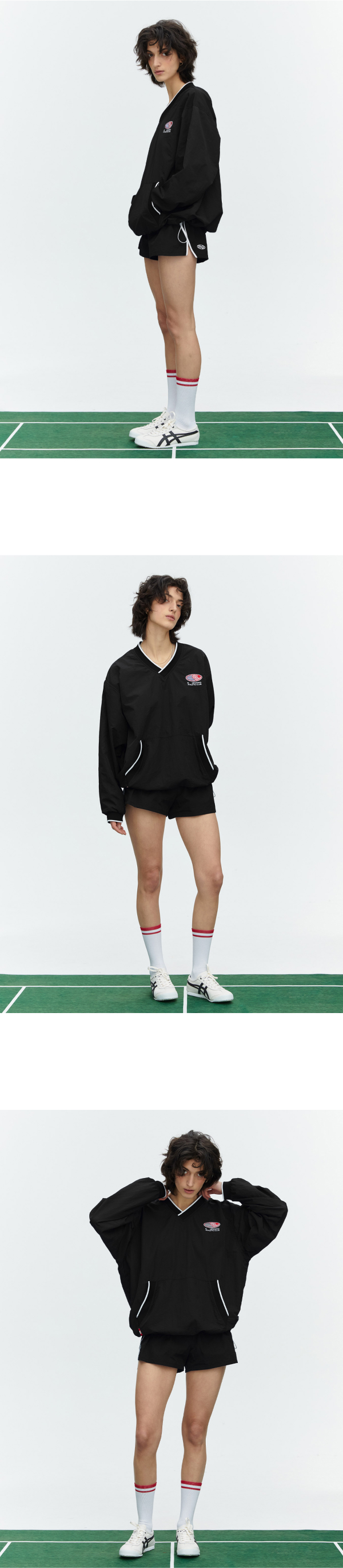 모델 호리존컷 착용 이미지