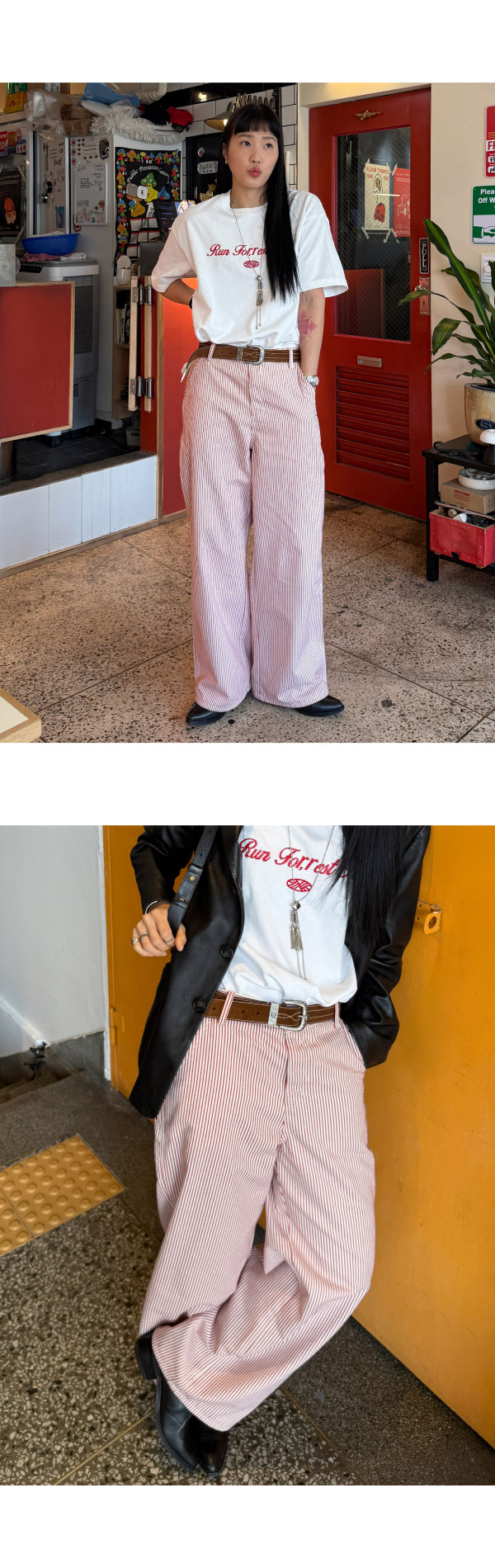 인플루언서 착용 이미지