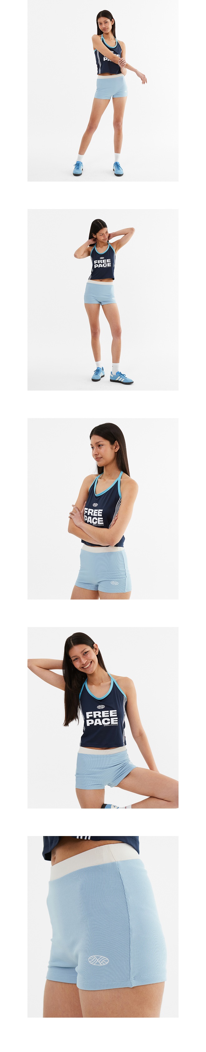 모델 호리존컷 착용 이미지