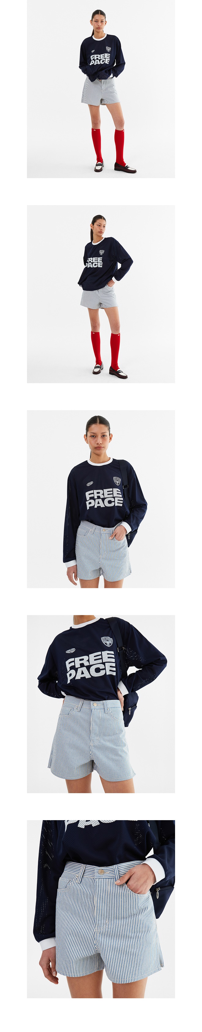 모델 호리존컷 착용 이미지