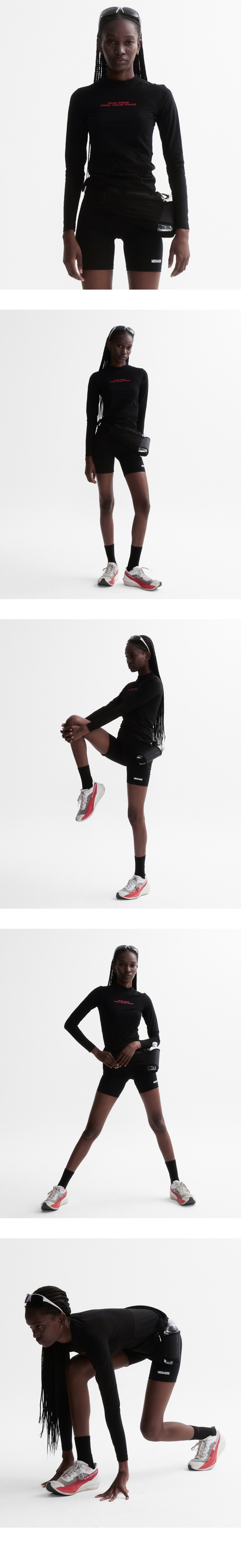 모델 호리존컷 착용 이미지