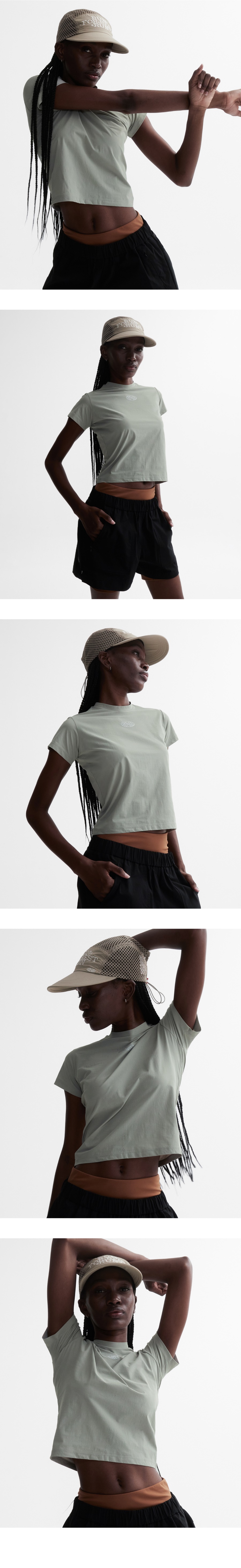 모델 호리존컷 착용 이미지