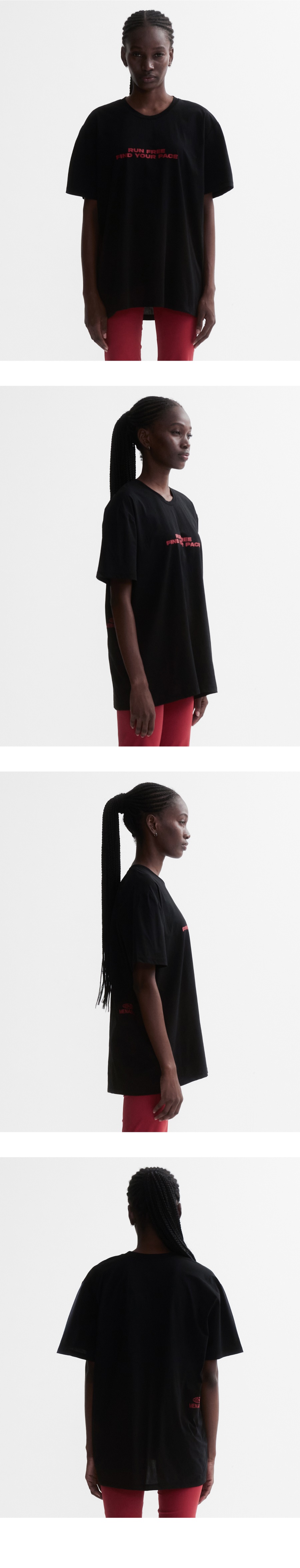 모델 호리존컷 착용 이미지