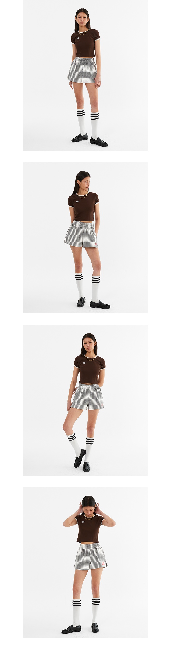 모델 호리존컷 착용 이미지