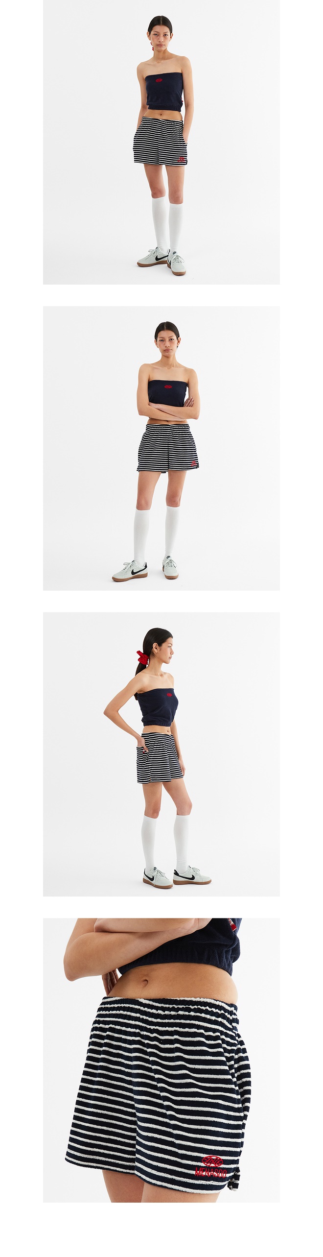 모델 호리존컷 착용 이미지