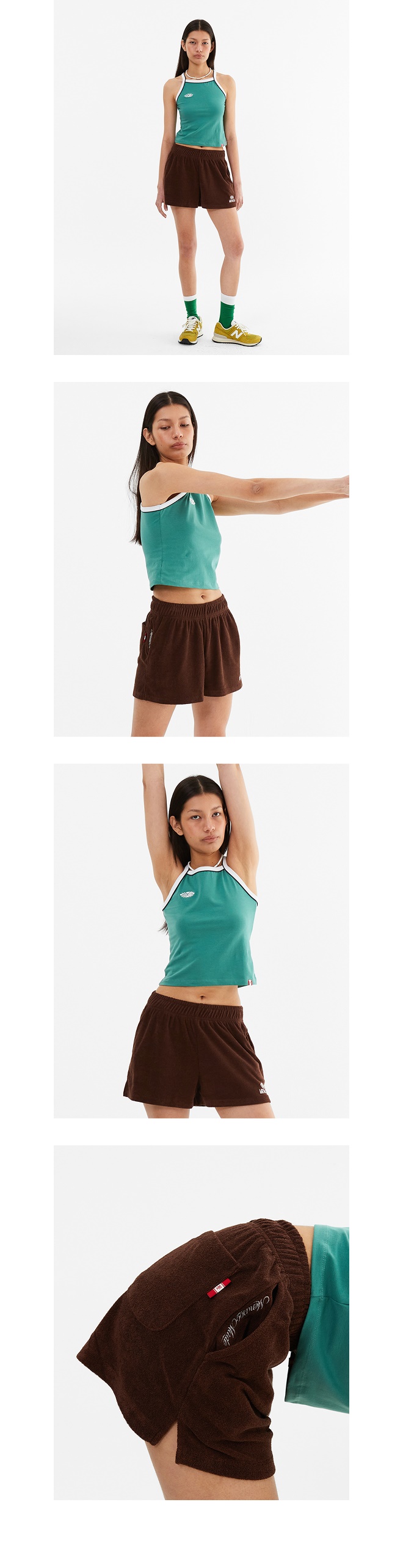 모델 호리존컷 착용 이미지