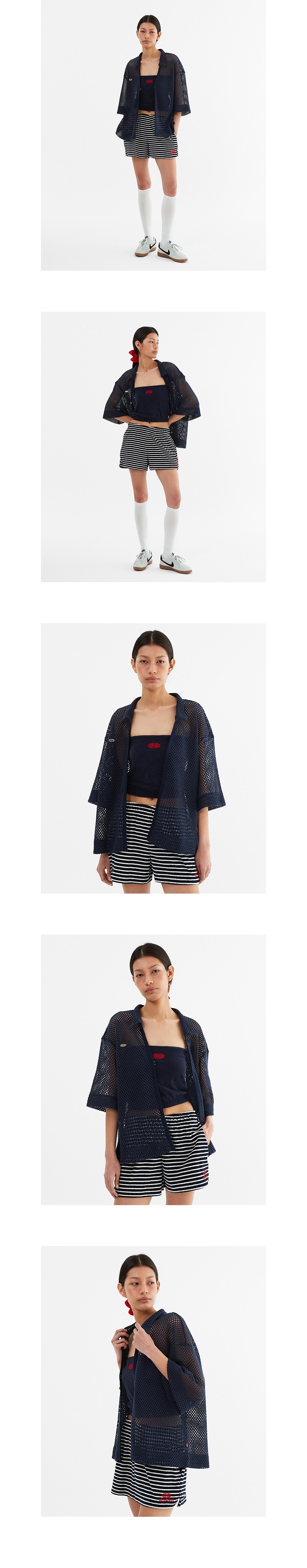 모델 호리존컷 착용 이미지