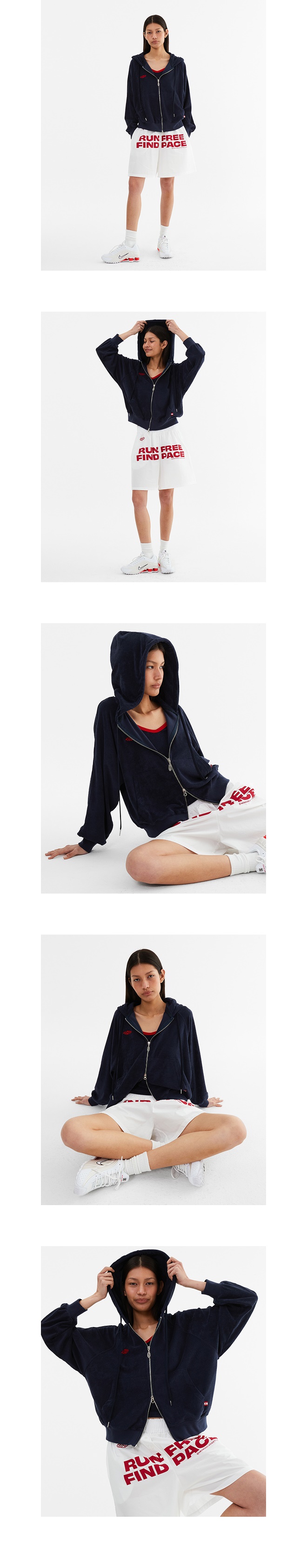 모델 호리존컷 착용 이미지