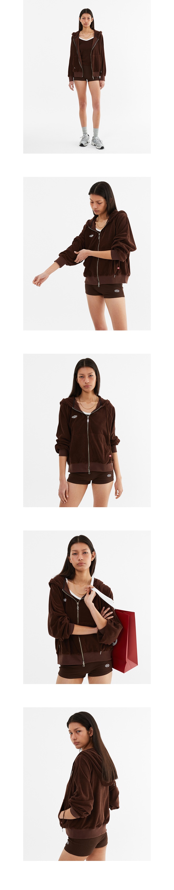 모델 호리존컷 착용 이미지