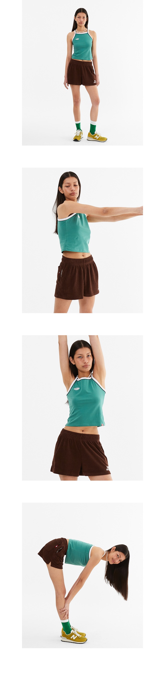 모델 호리존컷 착용 이미지