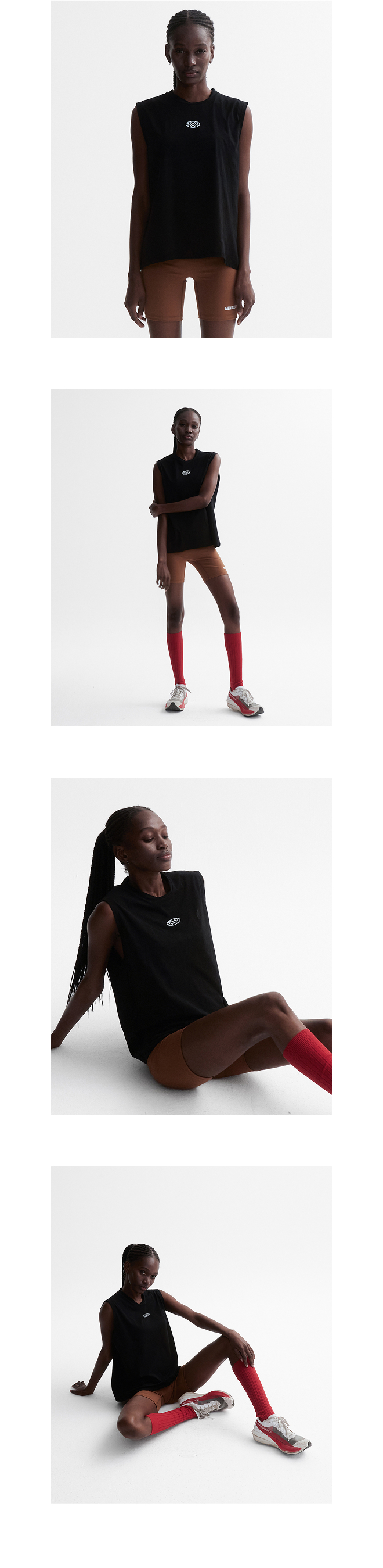 모델 호리존컷 착용 이미지