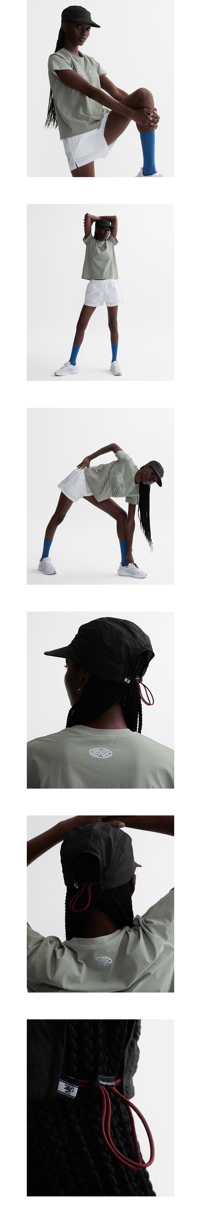 모델 호리존컷 착용 이미지