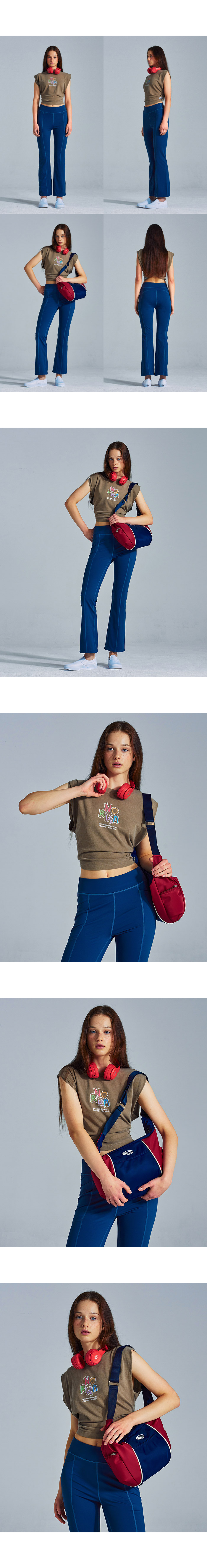 MNS X AMERICAN APPAREL NO RUN SLEEVELESS (OVER-FIT) - 4 COLORS BROWN