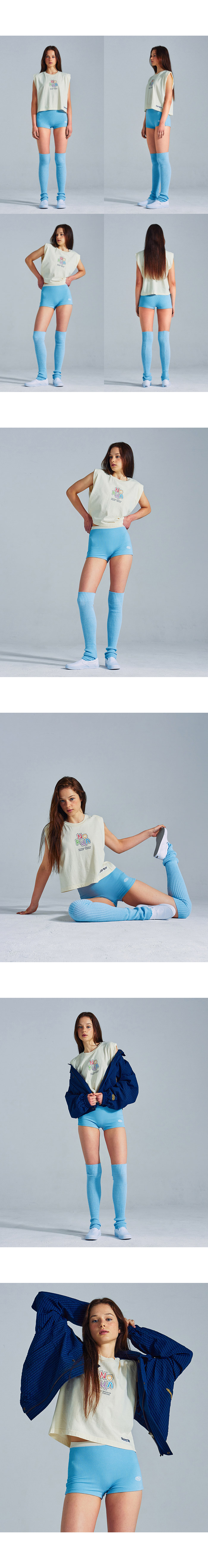 MNS X AMERICAN APPAREL NO RUN SLEEVELESS (OVER-FIT) - 4 COLORS CREAM