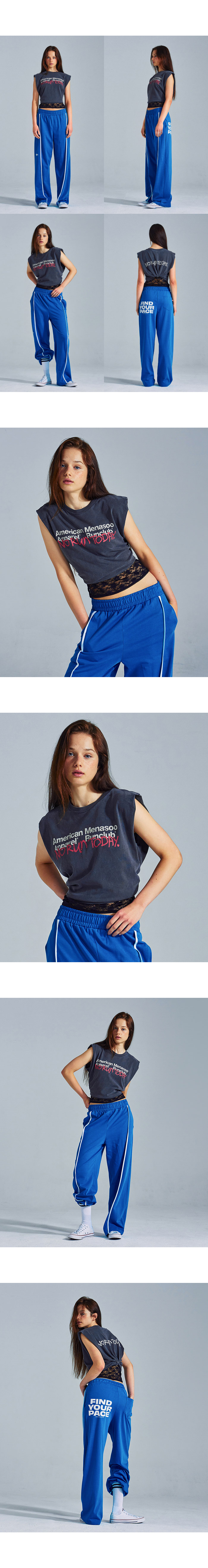 MNS X AMERICAN APPAREL TODAY SLEEVELESS (OVER-FIT) - 4 COLORS CHARCOAL
