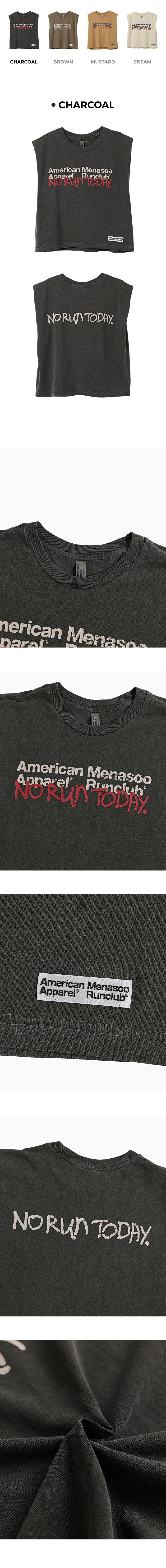 MNS X AMERICAN APPAREL TODAY SLEEVELESS (OVER-FIT) - 4 COLORS CHARCOAL