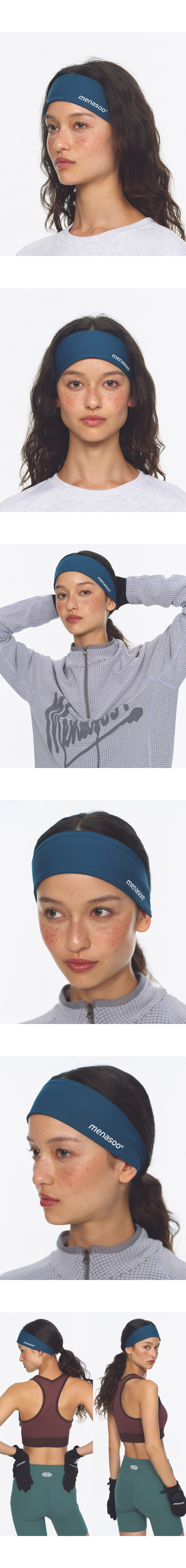 GLOW RUNNING HEADBAND - 3 COLORS BLUE