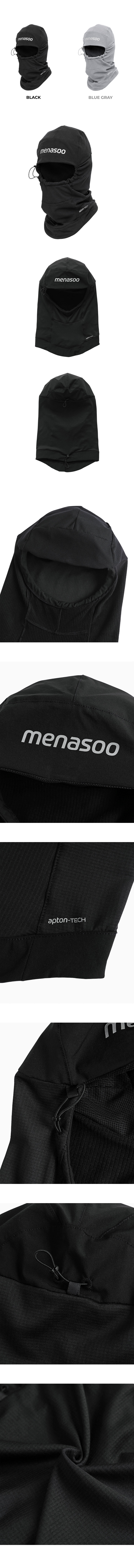 FLEECE LINED BALACLAVA NECK WARMER - 2 COLORS BLACK