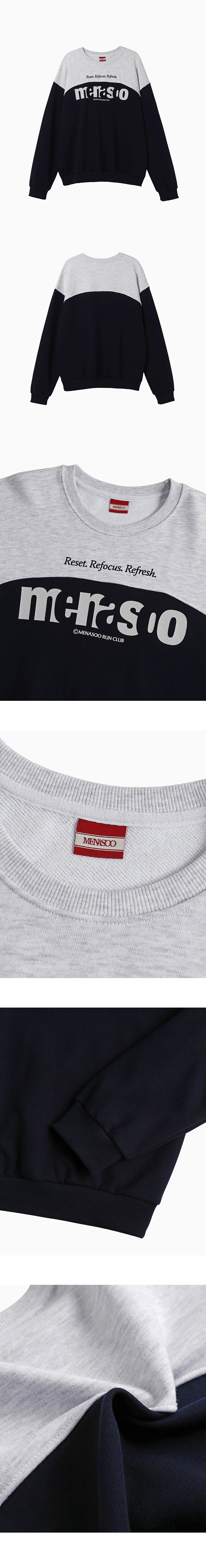 LETTERING SWEATSHIRT - 3 COLORS NAVY