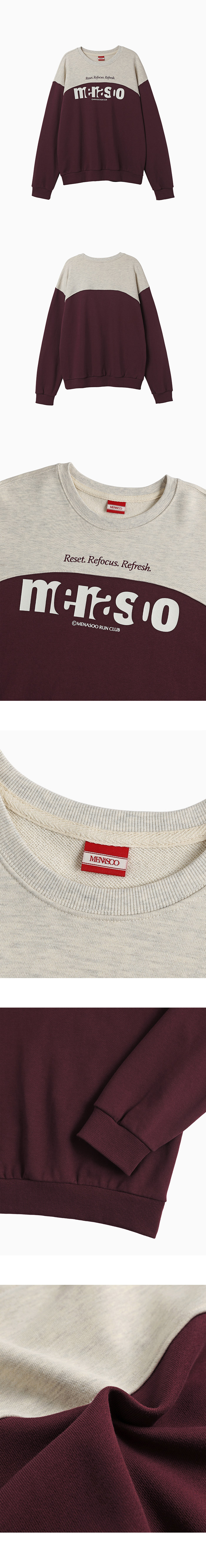 LETTERING SWEATSHIRT - 3 COLORS PURPLE