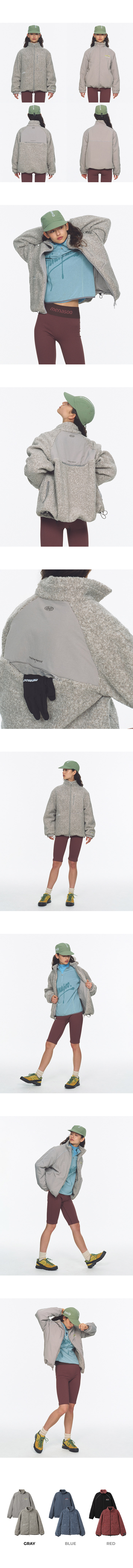 DUAL SHELL DUMBLE REVERSIBLE JACKET - 3 COLORS GREY