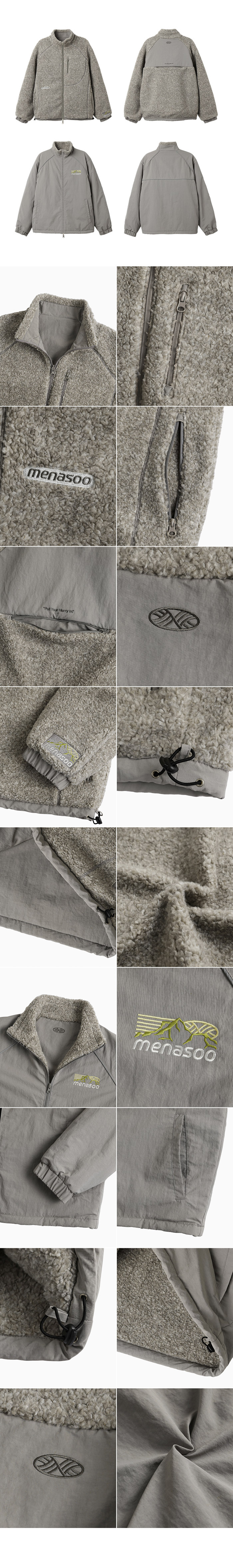 DUAL SHELL DUMBLE REVERSIBLE JACKET - 3 COLORS GREY