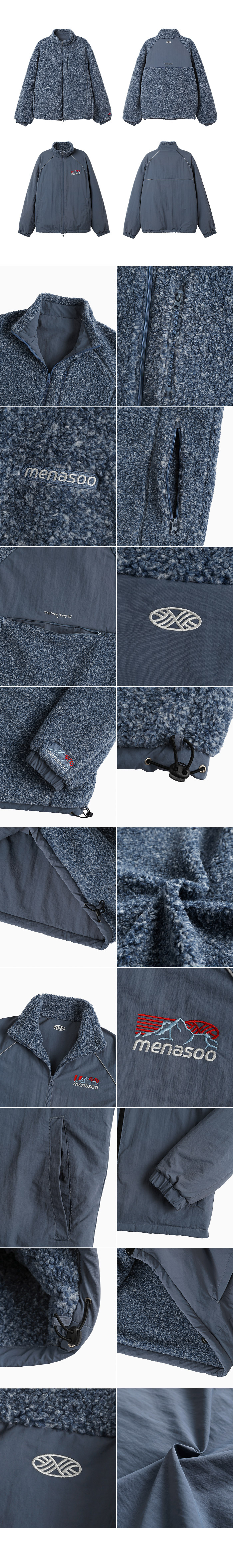 DUAL SHELL DUMBLE REVERSIBLE JACKET - 3 COLORS BLUE
