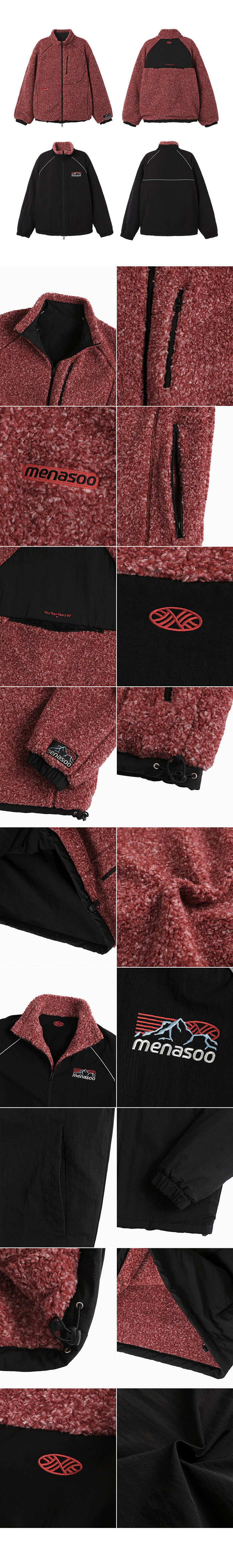 DUAL SHELL DUMBLE REVERSIBLE JACKET - 3 COLORS RED
