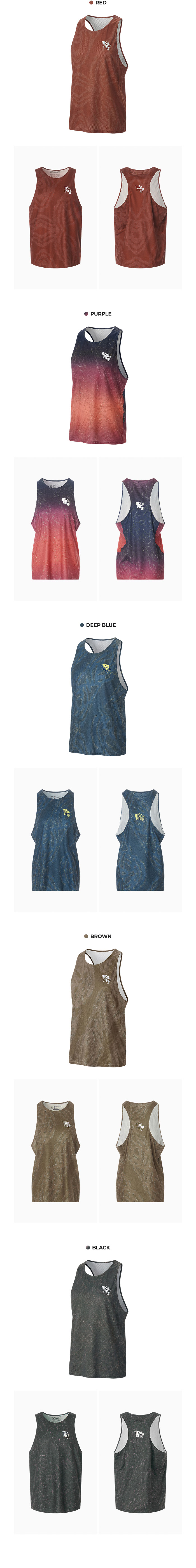 UNISEX PACE TRACE SINGLET - 6 COLORS AS SHOWN