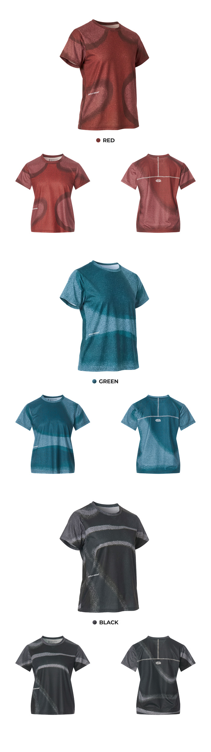 FLOW DYE T SHIRT - 4 COLORS AS SHOWN