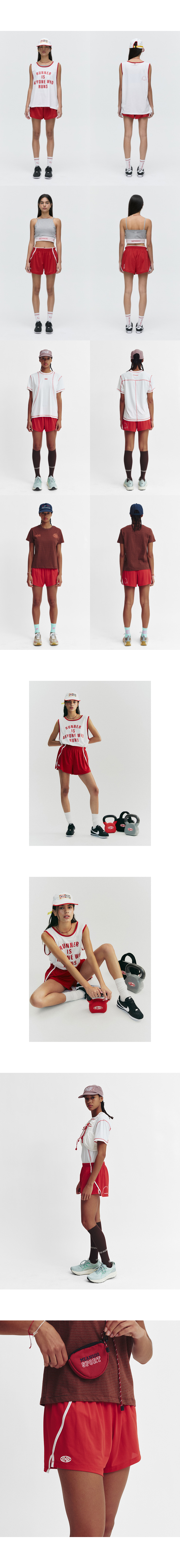 MESH RUNNER SOFT SHORTS - 5 COLORS RED